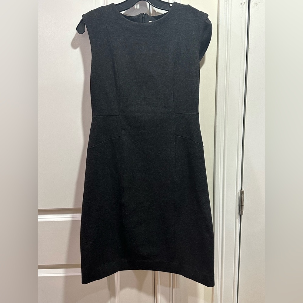 MM Lafleur Giovanna Textured Ponte Charcoal Dress 8